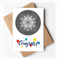 thumbnail image 1 of Arabic Style Black White Pattern Wedding Cards Congratulations Greeting Envelopes, 1 of 3