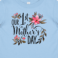 thumbnail image 4 of Inktastic Our First Mother's Day- pink flowers Boys or Girls Baby T-Shirt, 4 of 5