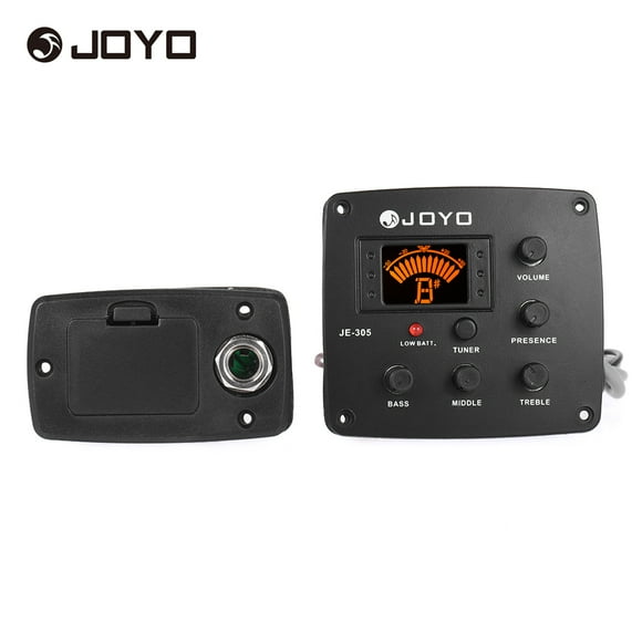 JOYO JE-305 Guitare acoustique Piezo Ramassage Préampli EQ 4 bandes égaliseur Tuner Système avec écran LCD