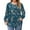 Dark Blue, variant on Xyxonk Plus Size Tops for Women Long Sleeve Loose Fit Shirt Round Neck Pleated Vintage Floral Print Blouse Dressy Casual Winter Clothes L-5X
