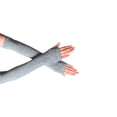 thumbnail image 1 of Guantes sin dedos Bewildely para niña gris claro estilo simple 1 par, 1 of 6