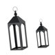thumbnail image 5 of 2 Piezas Portavelas Farol de Metal Soporte de Hierro para Velas Moderno Rústico Decorativo Adecuado para Sala Fiestas Chimenea y Decoración de, 5 of 9
