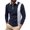 Navy, variant on Blekii Men's Casual Fashion Colour Block Loose Lapel Long Sleeve T-Shirt - Trendy Contrast Design, Soft Jersey Material - Ideal for Weekend Casual, Street Fashion, Autumn Outing,