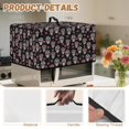 thumbnail image 7 of Whosucclay Sugar Skull Rose Print Microwave Oven Grill Cover Waterproof Heat-Resistant Microwave Oven Universal Dust Cover with Handle, Machine Protector for Home Kitchen Decor-L, 7 of 7