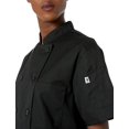 thumbnail image 3 of Uncommon Threads 0478-0101 Manteau de Chef à Manches Courtes Tahoe pour Femmes, Noir, 3 of 7