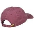 thumbnail image 4 of Ireland Flag with Shamrock Embroidered Washed Cap - Maroon OSFM, 4 of 5