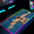 thumbnail image 1 of Alfombrilla de ratón RGB One Piece Anime Gaming, alfombrilla de ratón grande LED de goma negra, alfombrilla de teclado de PC para computadora portátil, LOL LIUWENJING unisex, 1 of 2