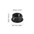 thumbnail image 2 of Uxcell 66Pack 23/32" Plastic Hole Plugs Panel Flush Type Knockout Locking Plugs, Black, 2 of 5