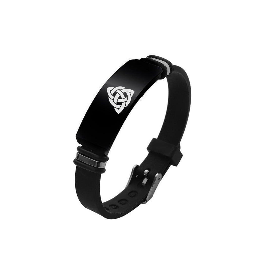  Trinity bracelet for men, men's Triquetra bracelet