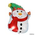 thumbnail image 3 of Globo de Papá Noel, elfo, muñeco de nieve, bola de hidrógeno, decoración de ambiente navideño, globo de papel de aluminio, 3 of 4