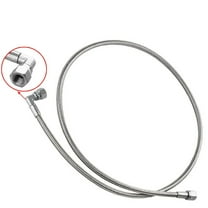 551871 4AN Steel Braided Turbo Oil Feed Line 60" Length with Straight Hose End