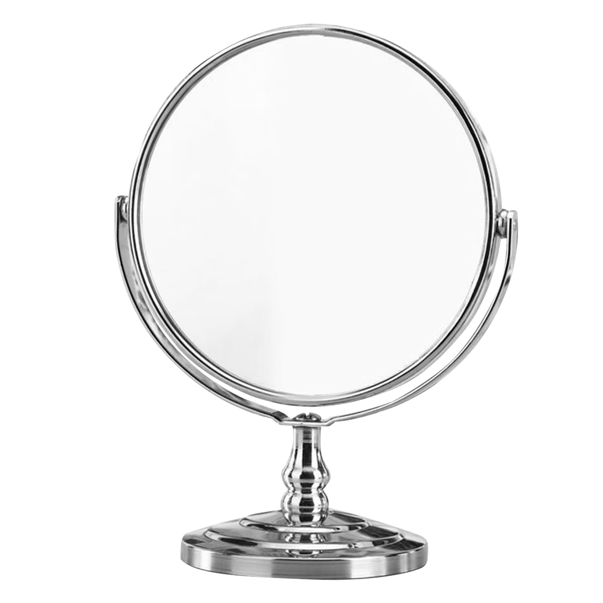 Dual Sided Magnifying Makeup Mirror Swivel Tabletop Standing Vanity