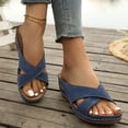 thumbnail image 6 of Willtoo Sandals for Women Comfort Flat Shoes Orthopedic Slides Flip Flops Leather Sandals Flat Casual Slippers, 6 of 6