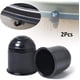 thumbnail image 1 of Cubierta de bola de remolque negra, bola de bola de enganche de caravana universal de 50 mm, cubierta de enganche de remolque de plástico perfecta para remolque de camión Plástico negro 2 piezas ZefeiWu 8390605572067, 1 of 1