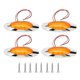 thumbnail image 2 of Indicador Lateral BuyWeek 4 Piezas 6,5 Pulgadas 16 LED Luz de Posición Ovalada, 2 of 9