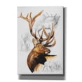 thumbnail image 1 of Epic Graffiti 'Elk' by Barbara Keith, Canvas Wall Art, 18"x26", 1 of 2