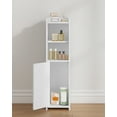 thumbnail image 4 of Bathroom Storage Cabinet,Corner Floor Cabinet with Doors and Adjustable Shelf for Small Spaces,White, 4 of 8
