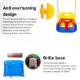 thumbnail image 4 of 3 in 1 Toddler Swing Set Baby Swing Seat Anti Flip Snug Secure Detachable Kids Swing Set for Playground Indoor Outdoor Blue, 4 of 8