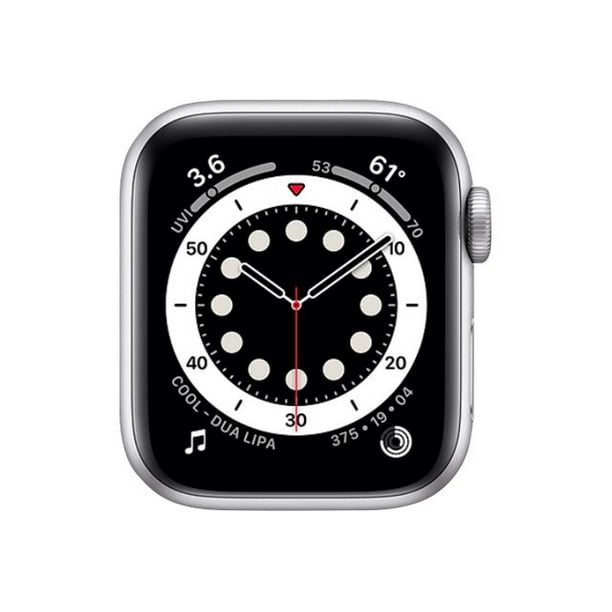 Apple Watch Series 6 Gps 40 Mm Silver Aluminum Smart Watch 32 Gb Wi Fi Bluetooth 1 08 Oz Demo Walmart Com Walmart Com