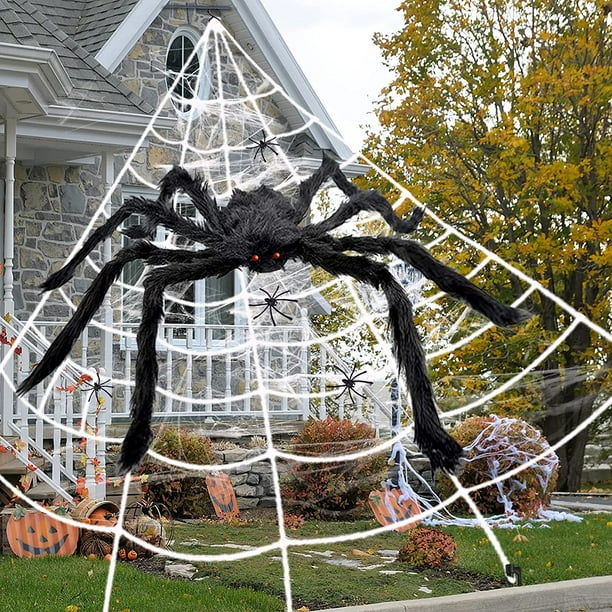 Large spider clearance web decoration
