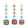 Dinosaur 'Little Dino Party' Hanging Decorations (3ct)
