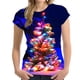 thumbnail image 4 of Camisetas navideñas con estampado 3D para mujer, ropa de calle de moda con cuello redondo, camiseta de manga corta de gran tamaño, camisetas Harajuku Y2k, ropa para mujer, 4 of 5