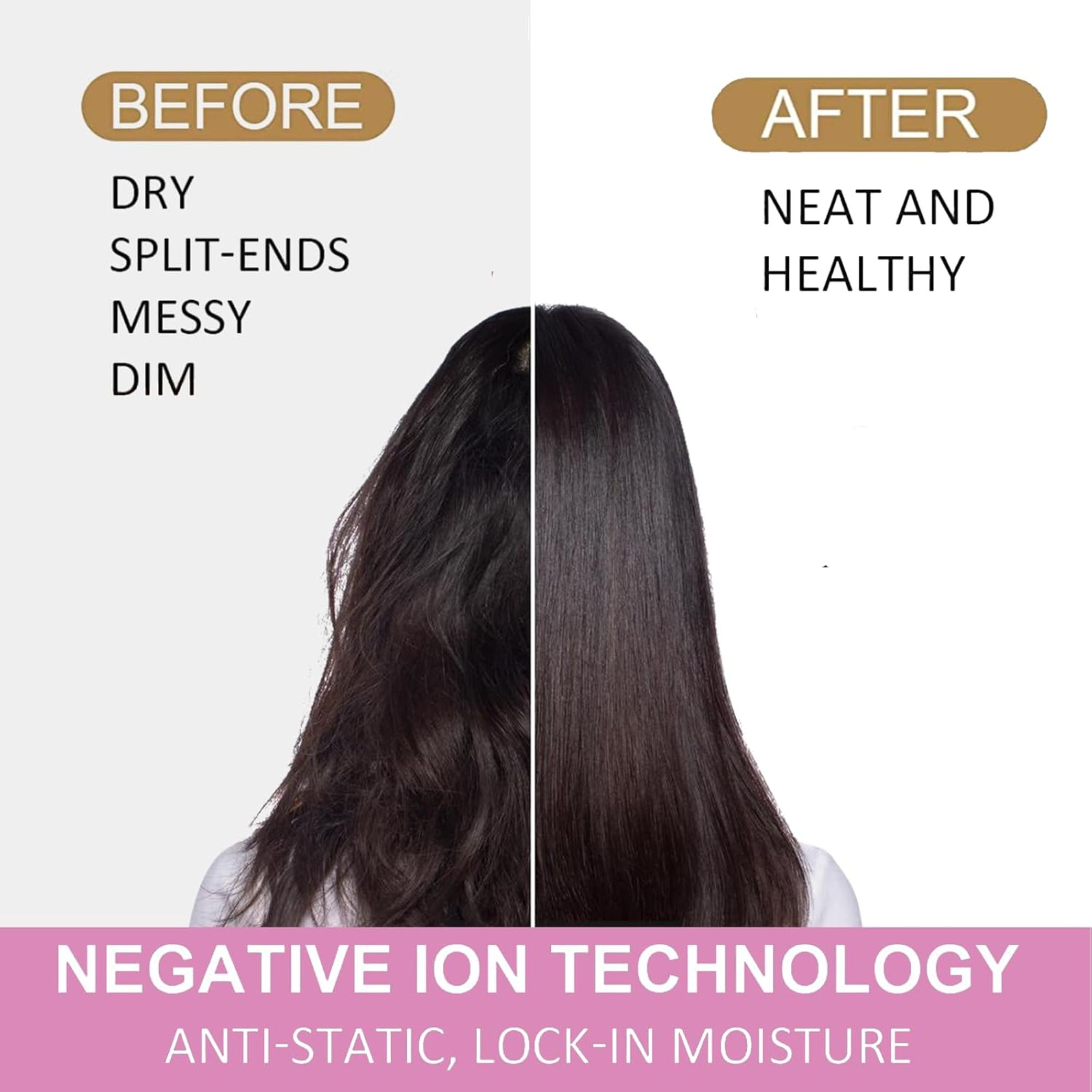CHBEJYT L7N5 Hair Dryer Brush Blow Dryer Negative Ionic for Straightening
