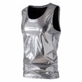 thumbnail image 2 of Mens Tank Top Beach Men Casual Fashion Solid Pullover Round Neck Sports Tank Tops Vest, 2 of 6
