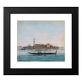 thumbnail image 2 of Giuseppe Bernardino Bison 17x15 Black Modern Framed Museum Art Print Titled - Venice, View of San Lazzaro Degli Armeni, 2 of 5