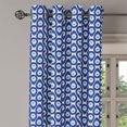 thumbnail image 2 of Ambesonne Evil Eye Grommet Curtain, Drop Like Bead, 50" x 108", Pale Blue White and Blue, 2 of 6