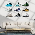 thumbnail image 4 of OULII 6Pcs Acrylic Floating Shoe Rack Transparent Wall Mounted Display Shelves for Sneaker Storage, 4 of 8