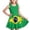 C197/Green, variant on XIYON Girls Summer Dress Casual Girls Sleeveless Printed Dress For Everyday Wear Lightweight Summer Little Fashion Sundress Cute Vacation