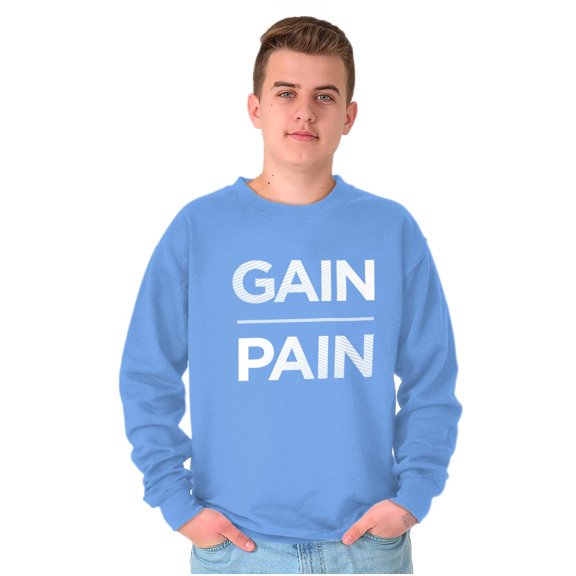 Motivational Workout Grind Quote Sweatshirt for Men or Women Brisco Brands S