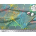 thumbnail image 3 of Soimoi Blue Cotton Duck Fabric Artistic Leaves Fabric Prints By Yard 56 Inch Wide, 3 of 3