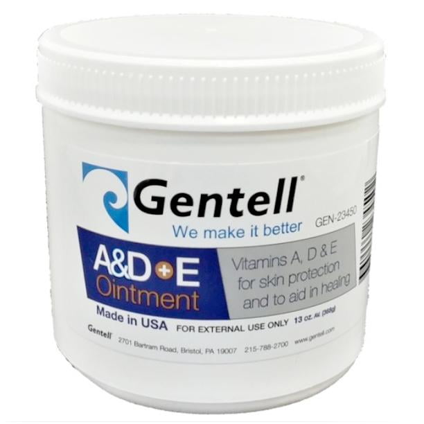 Gentell A & D Plus E Ointment, 13 oz. Jar Each