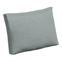 ARDEN Outdoor Cushion Pillow Back, 24 x 18, Water Repellent, Fade Resistant, Stone Grey Leala