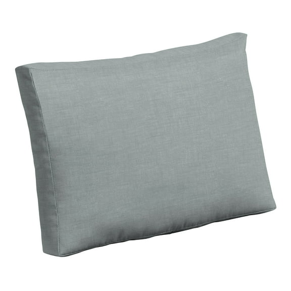 ARDEN Outdoor Cushion Pillow Back, 24 x 18, Water Repellent, Fade Resistant, Stone Grey Leala