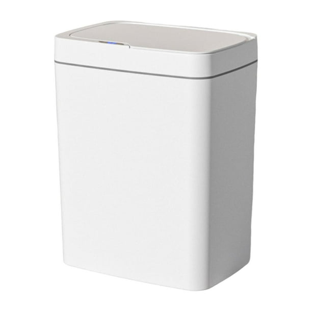 Basurero automático con sensor, recargable, resistente al agua y sin contacto Blanco 18L