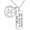 She Believe She Could So She Did Weight Plate Necklace, variant on Sterling Silver Strong Is Beautiful She Believe She Could So She Did Engraved Dumbbell Barbell Gym Buff Pendant Necklace 18"