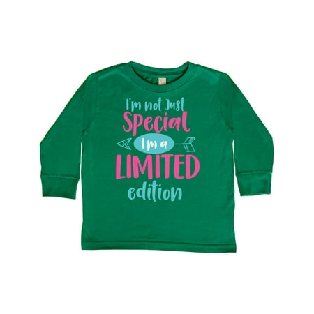 

Inktastic I m Not Special I m Limited Edition - Pink Blue Gift Toddler Boy or Toddler Girl Long Sleeve T-Shirt