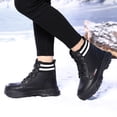 thumbnail image 5 of 2DXuixsh Boots for Girls Children Shoes Comfortable Soft Soled Flat Short Boots Fashionable Outdoor Warm Short Boots Cute Lightwight Warm Winter Boots Black Size 36, 5 of 7
