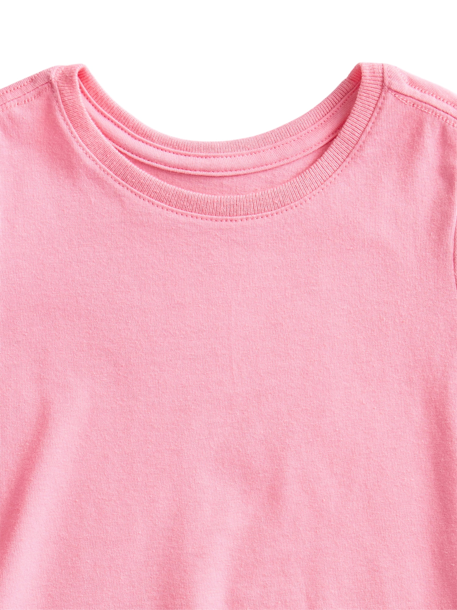 Wonder Nation Toddler Girl 3-Pack Short Sleeve Tees, Sizes 18M–5T
