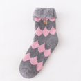 thumbnail image 2 of JeashCHAT Winter Brushed Thickening And Velvet Colored Floor Socks Warm Socks Ski Socks, 2 of 2