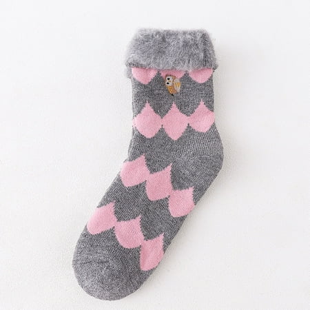

Fjofpr Socks Winter Brushed Thickening And Velvet Colored Floor Socks Warm Socks Ski Socks Hot