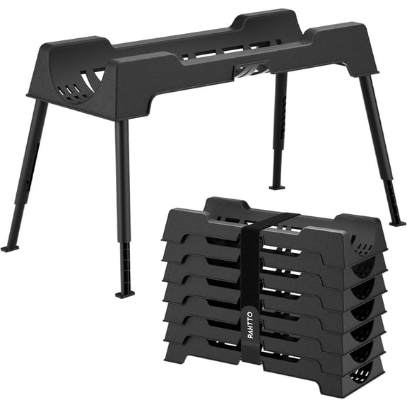 MRY 15 ft RV Sewer Hose Support, Heavy-Duty Waste Hose Holder with 7 Foldable Sections, Adjustable, Stackable, Weather-Resistant, Patent Pending