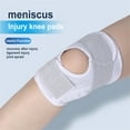thumbnail image 4 of pitrice Support de Genou Élastique Protecteur d'Articulations Professionnel Femmes Bande Fixe Respirante Équipement de Basketball Course Randonnée Blessures Blanc/pied Droit/TG, 4 of 7