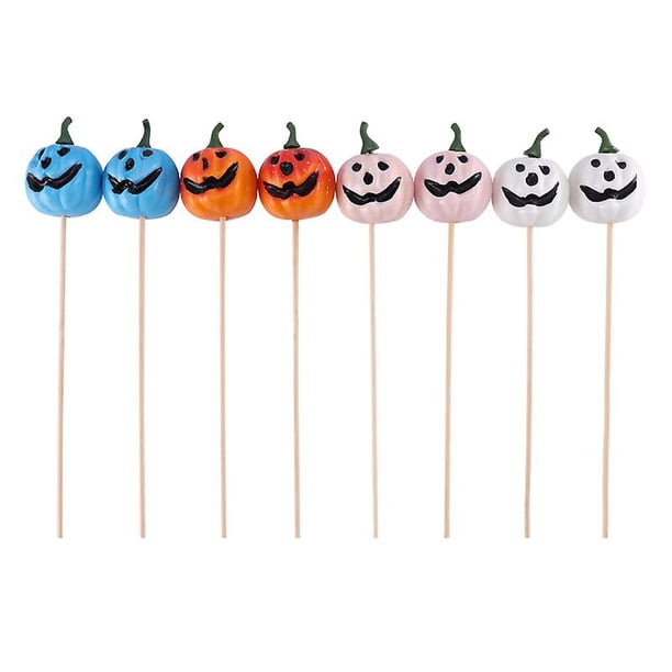8 piezas de adornos de calabaza de Halloween para decoraciones de Halloween
