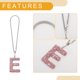thumbnail image 4 of Ofertas Únicas 1 Pc Accesorios de Colgante para Espejo Retrovisor de Coche con Cristales de Imitación de Metal, Adorno Colgante para Coche Letra E Rosa, 4 of 6