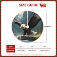 thumbnail image 2 of Rateoe Forest River Bald Eagle Pattern Christmas Tree Skirt with Ties , Christmas Tree Decorations, Farmhouse Christmas Decor Xmas Holiday Decorations-30", 2 of 6