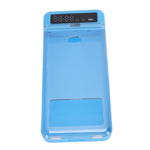 Box De Bloqueo De Teléfono, Locker De Temporizador De Celular Automático De Autocontrol Con Cubierta Transparente Portátil Para Trabajo Resistente